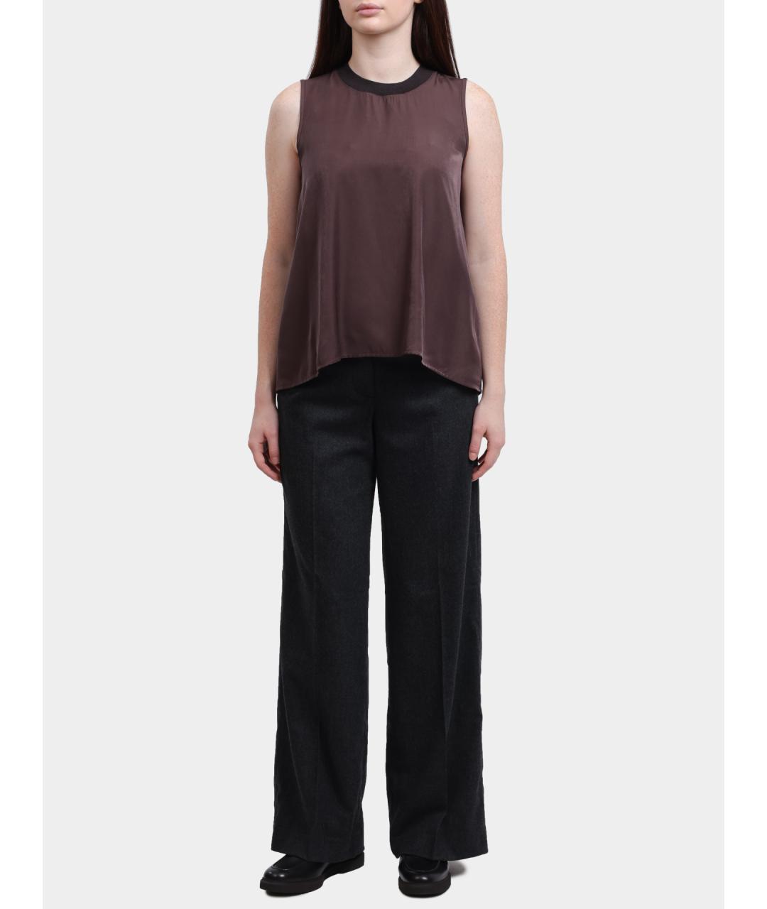 PESERICO Коричневая майка, фото 2