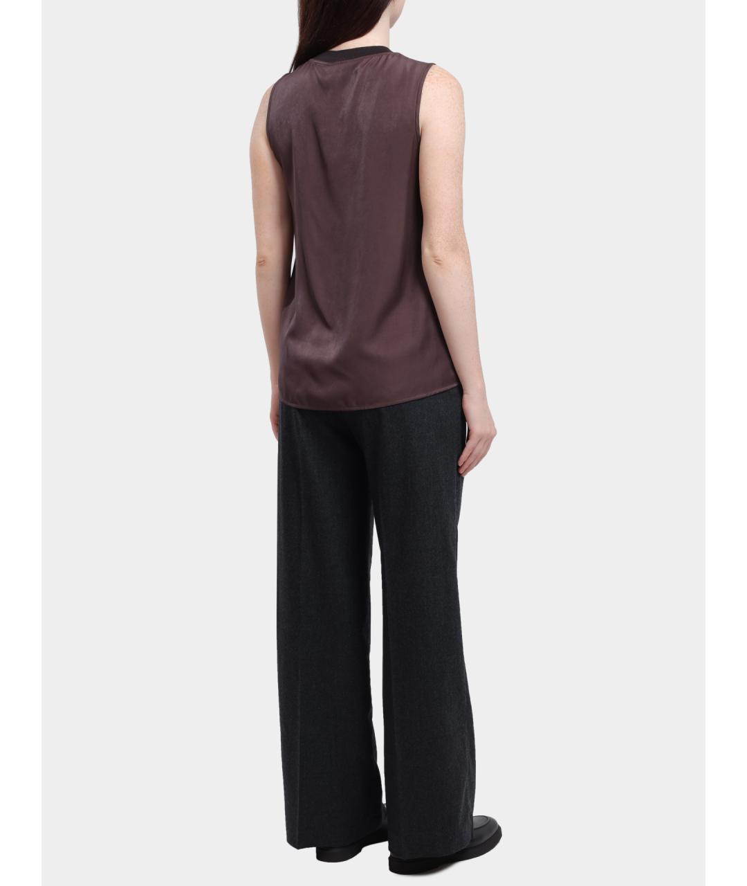 PESERICO Коричневая майка, фото 4