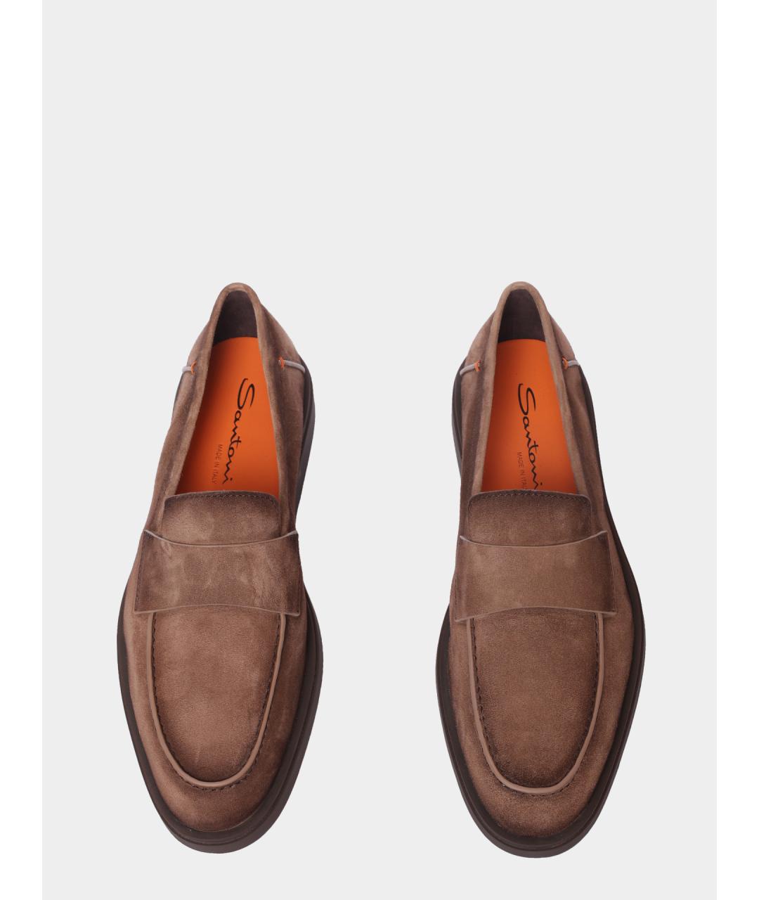 SANTONI Замшевые лоферы, фото 3