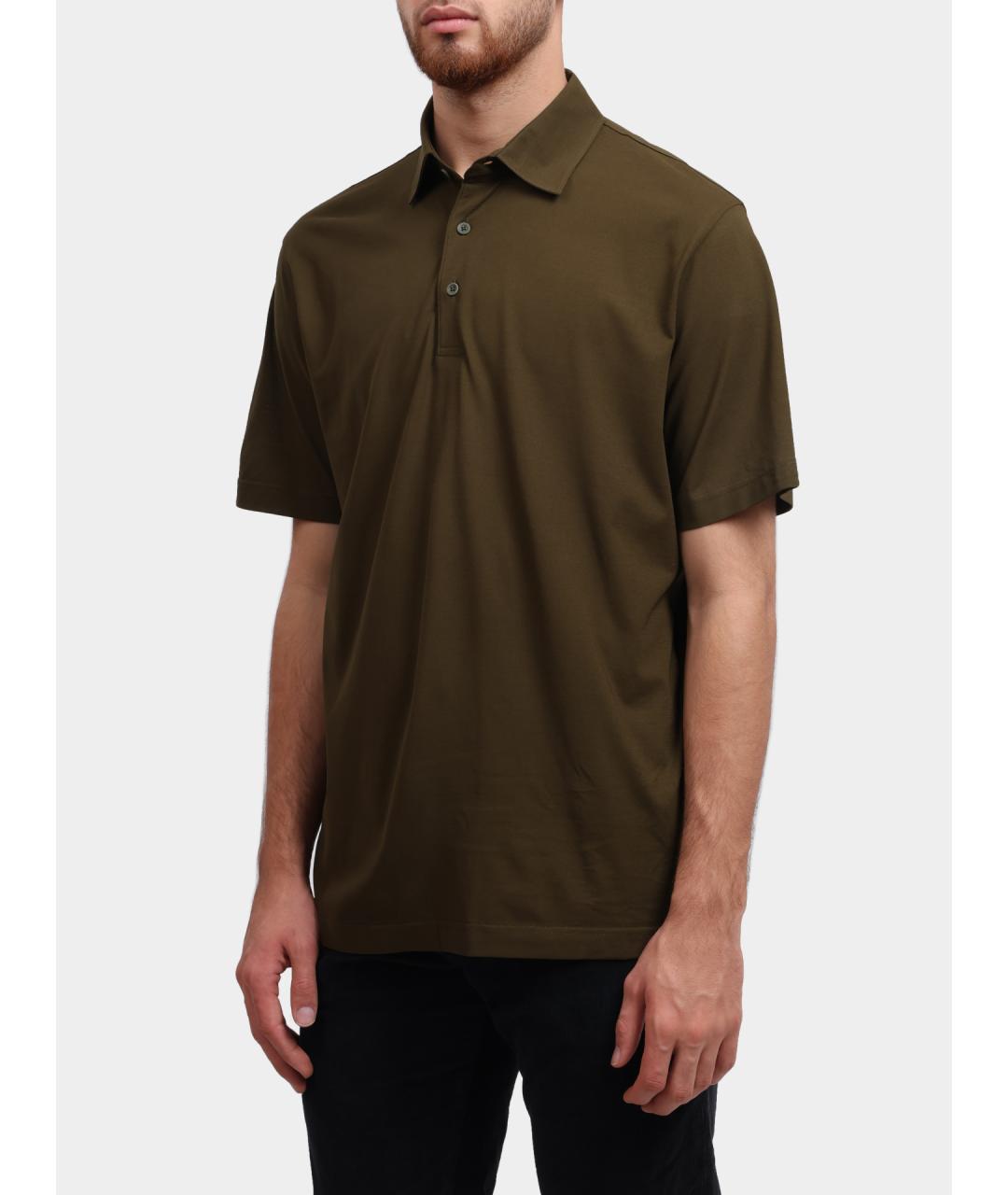 HERNO Хлопковое поло с коротким рукавом, фото 3
