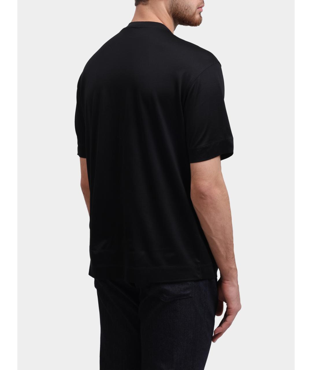 EMPORIO ARMANI Черная футболка, фото 5