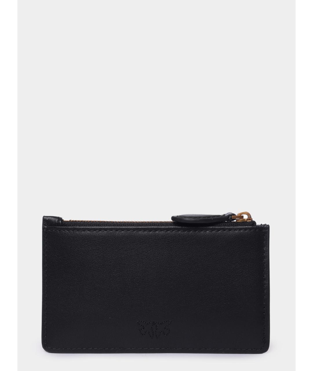 PINKO Черный кожаный кардхолдер, фото 4