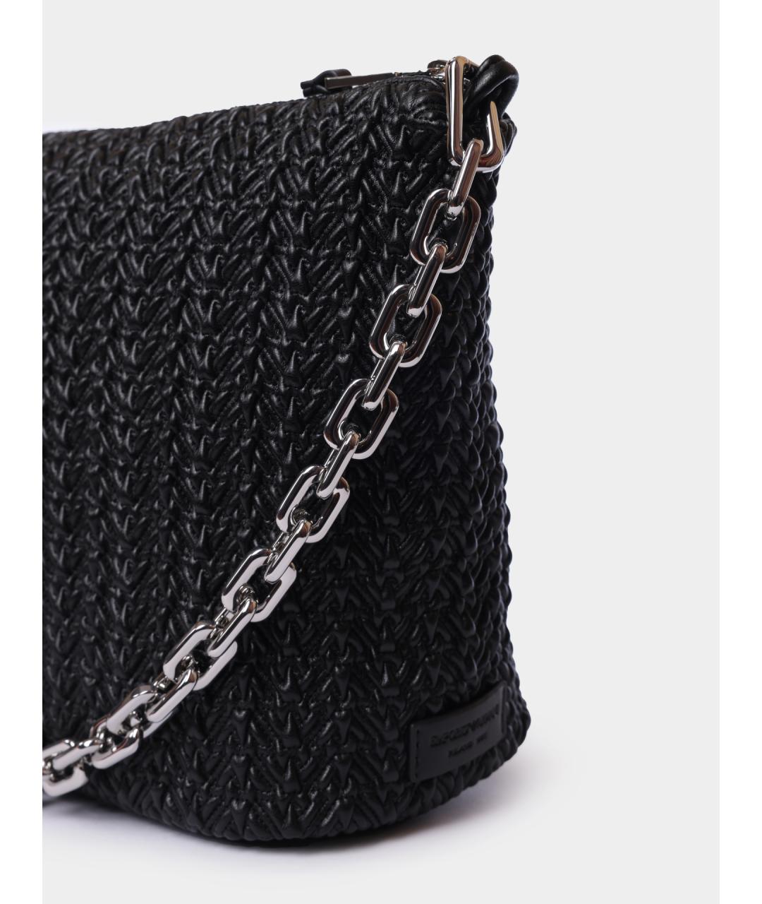 EMPORIO ARMANI Черная сумка через плечо, фото 3