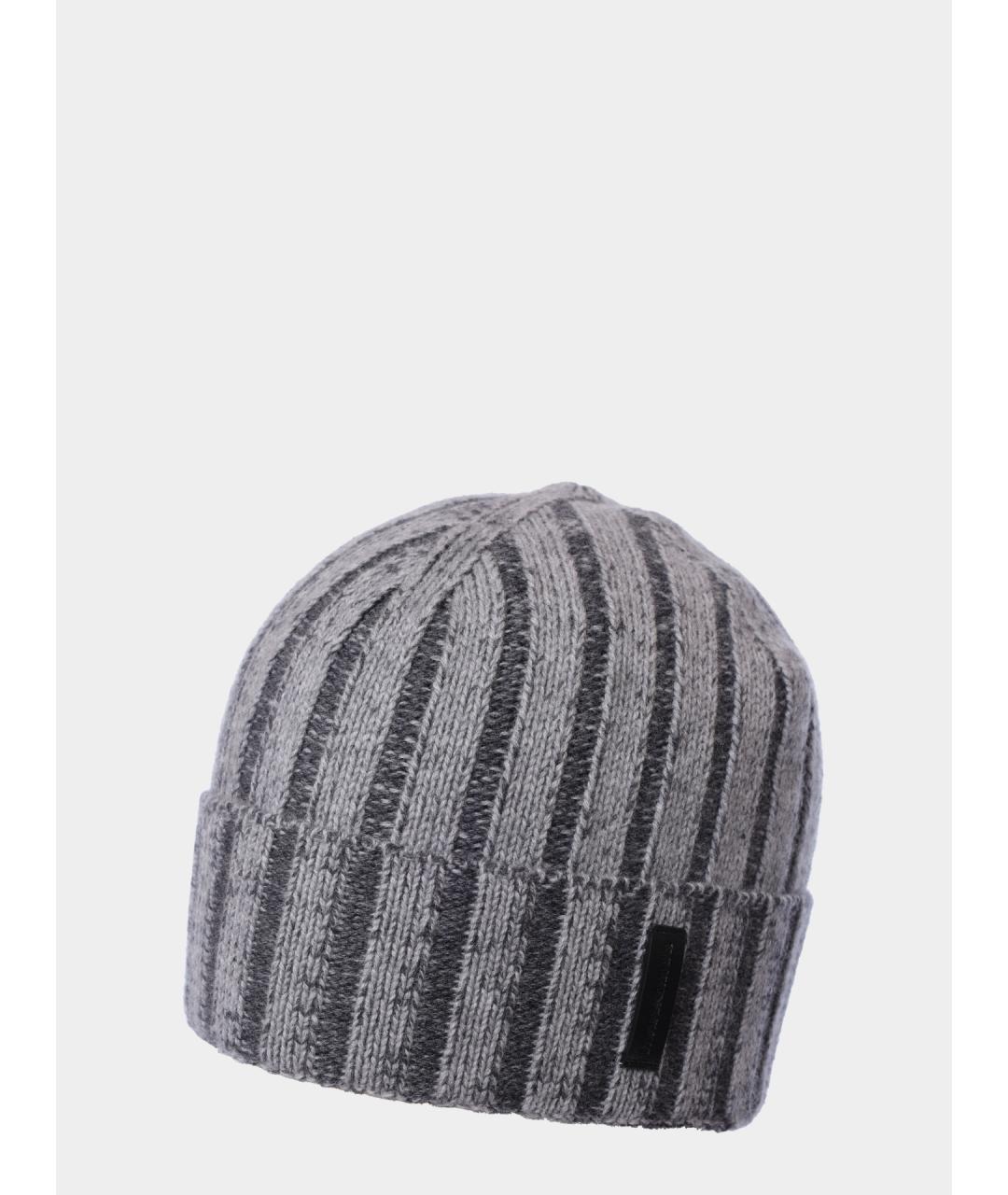 EMPORIO ARMANI Серая шапка, фото 2
