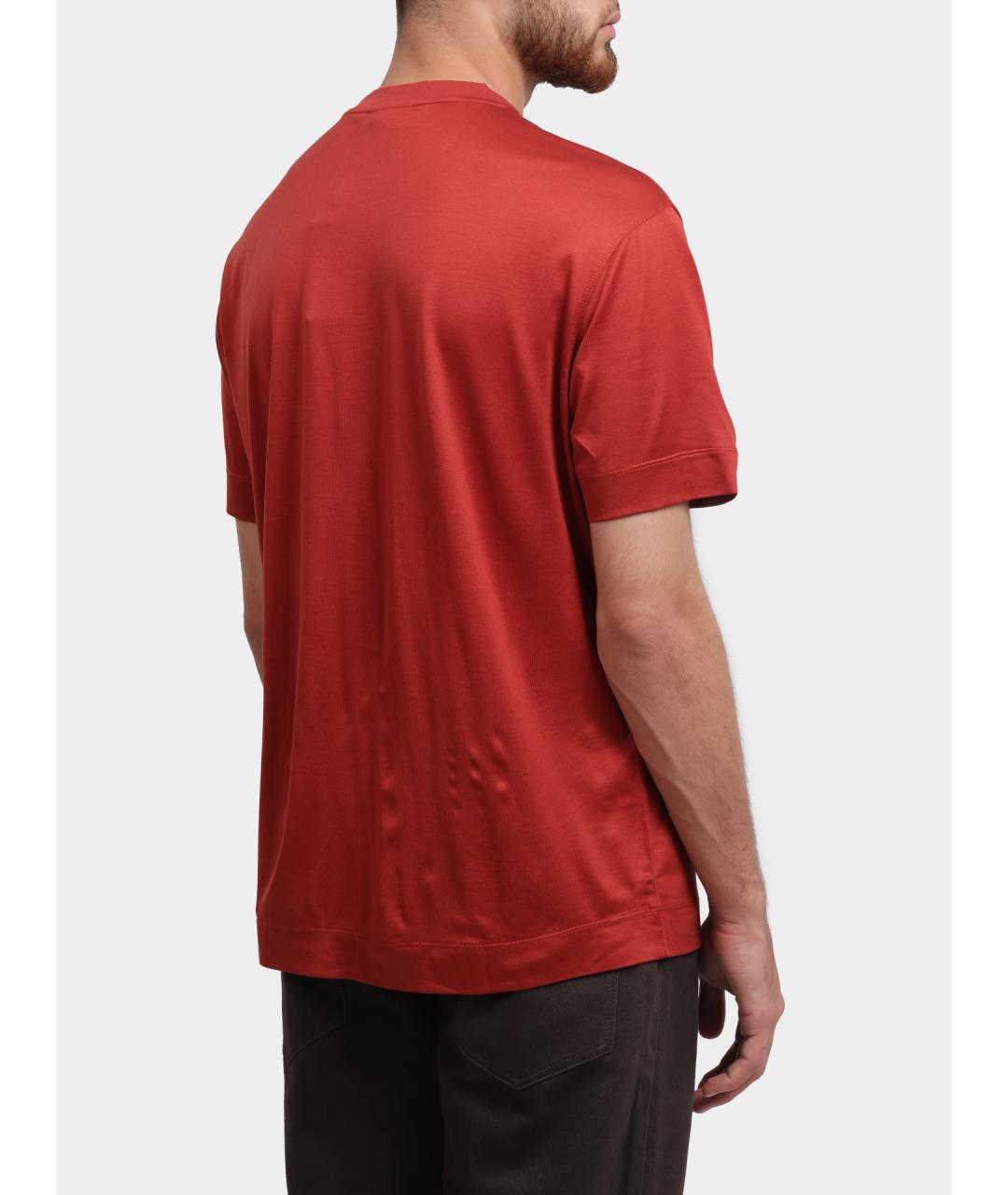EMPORIO ARMANI Красная футболка, фото 4