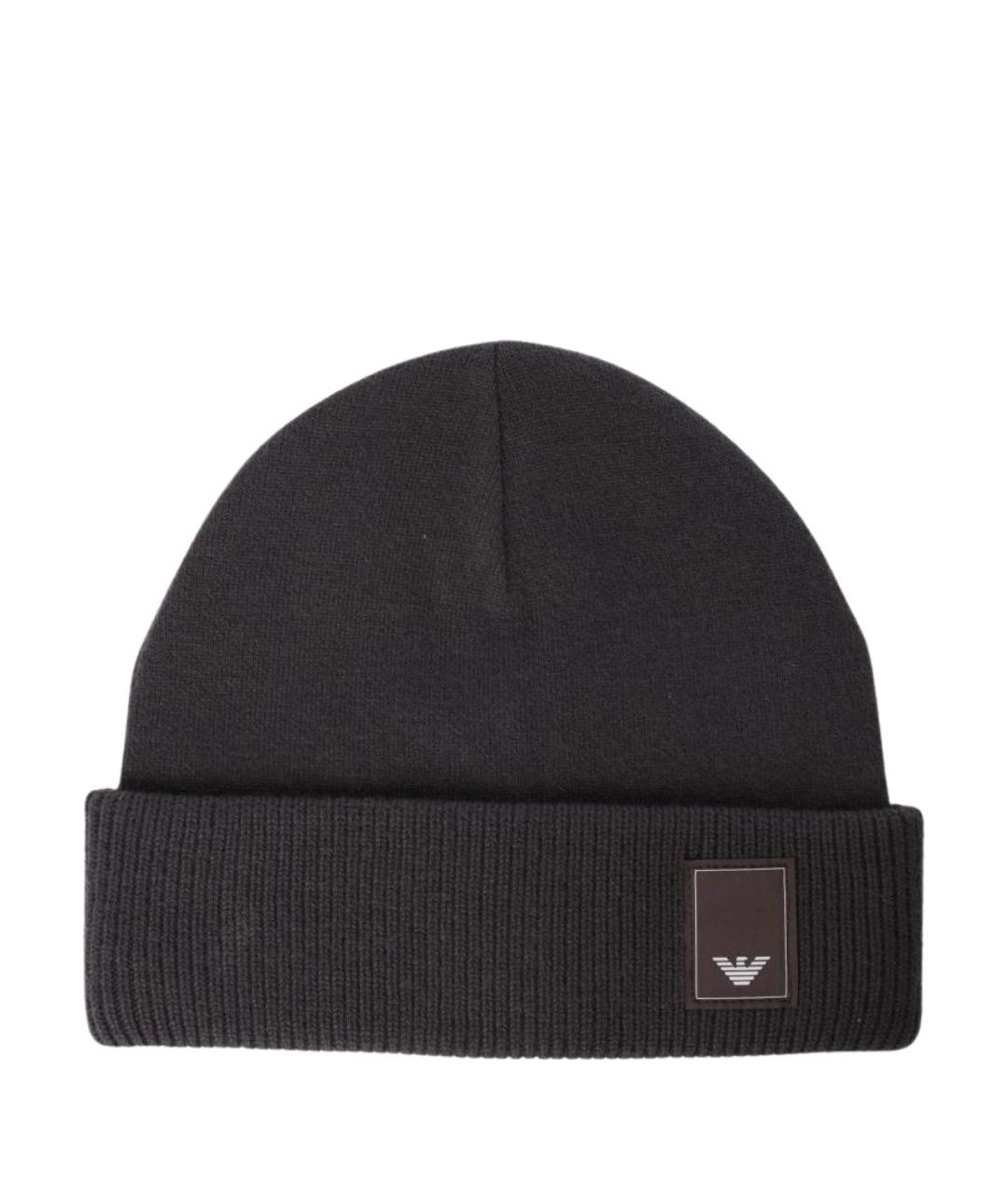 EMPORIO ARMANI Серая шапка, фото 1