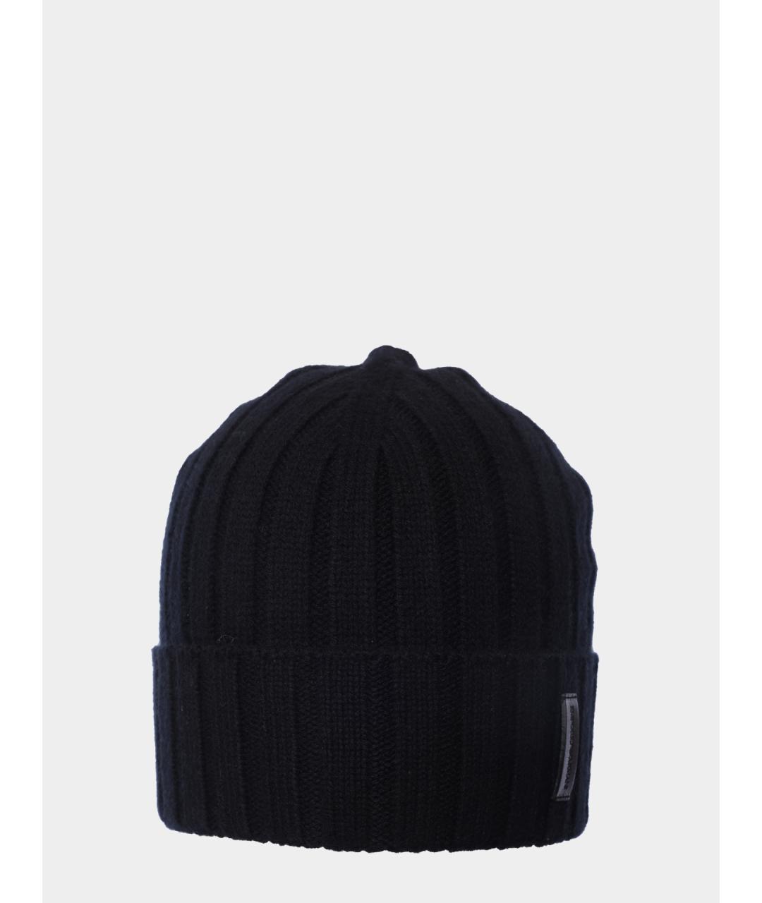 EMPORIO ARMANI Черная шапка, фото 3
