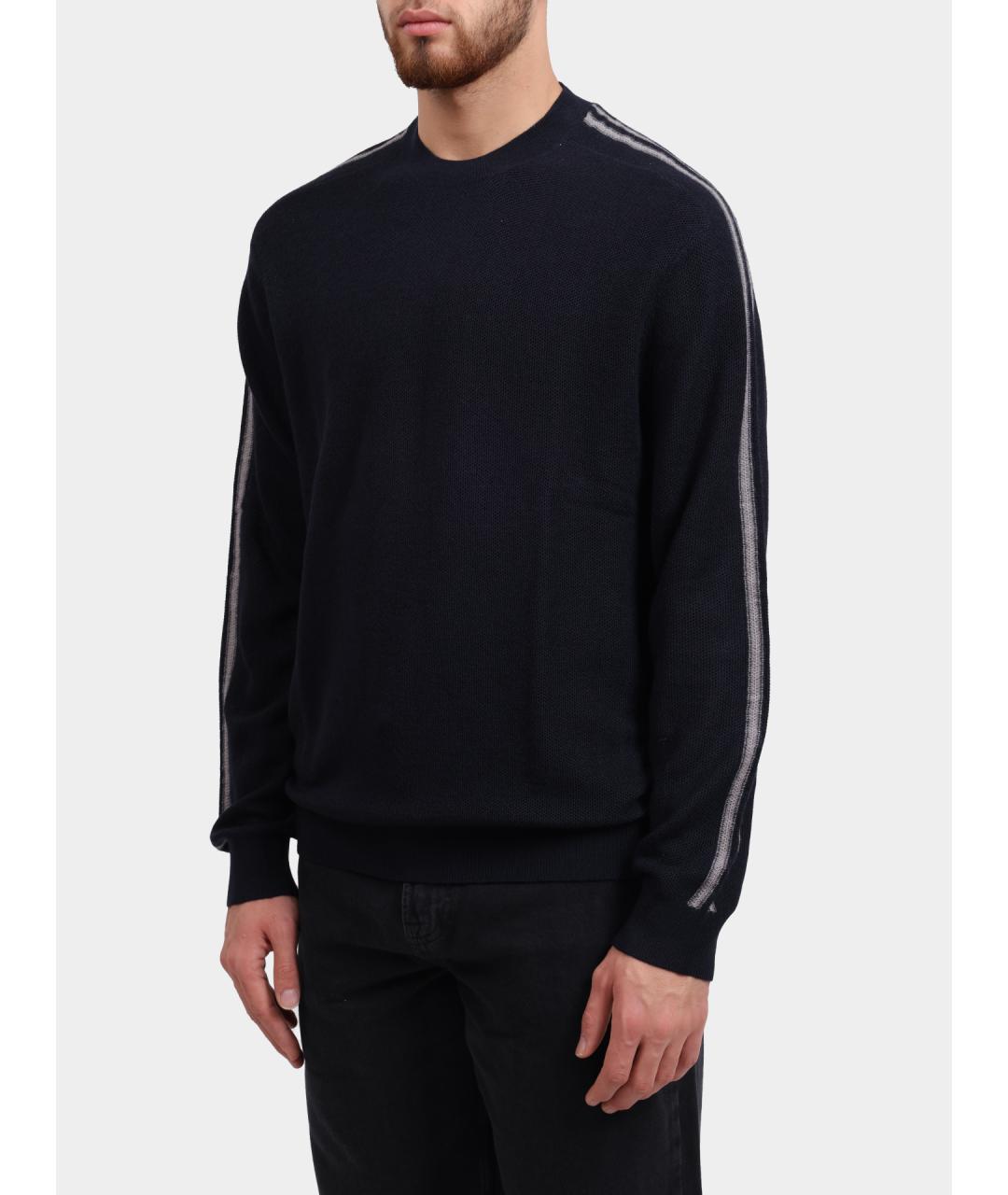 ARMANI EXCHANGE Темно-синий джемпер / свитер, фото 3