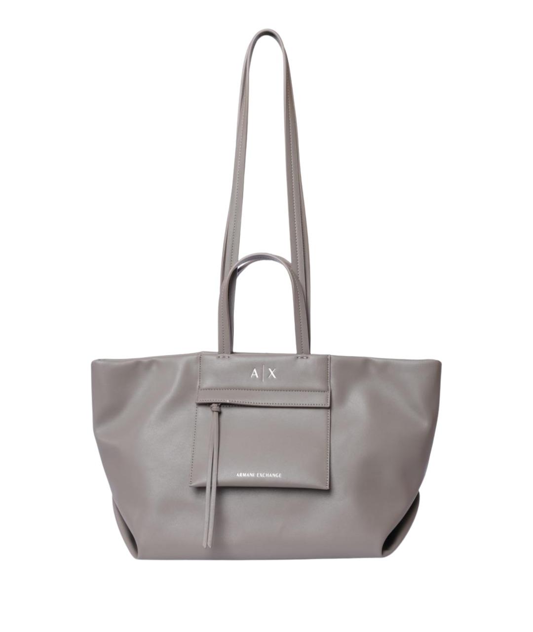 ARMANI EXCHANGE Серая сумка тоут, фото 1