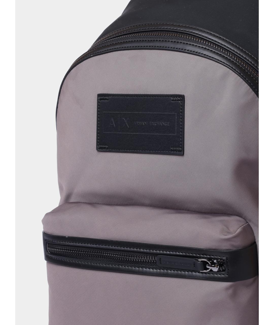 ARMANI EXCHANGE Серый тканевый рюкзак, фото 4
