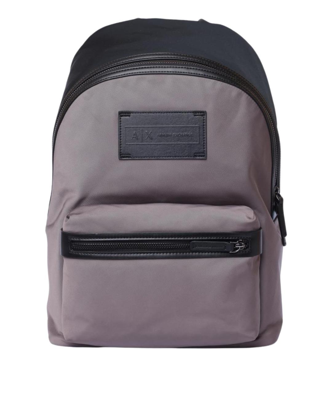 ARMANI EXCHANGE Серый тканевый рюкзак, фото 1