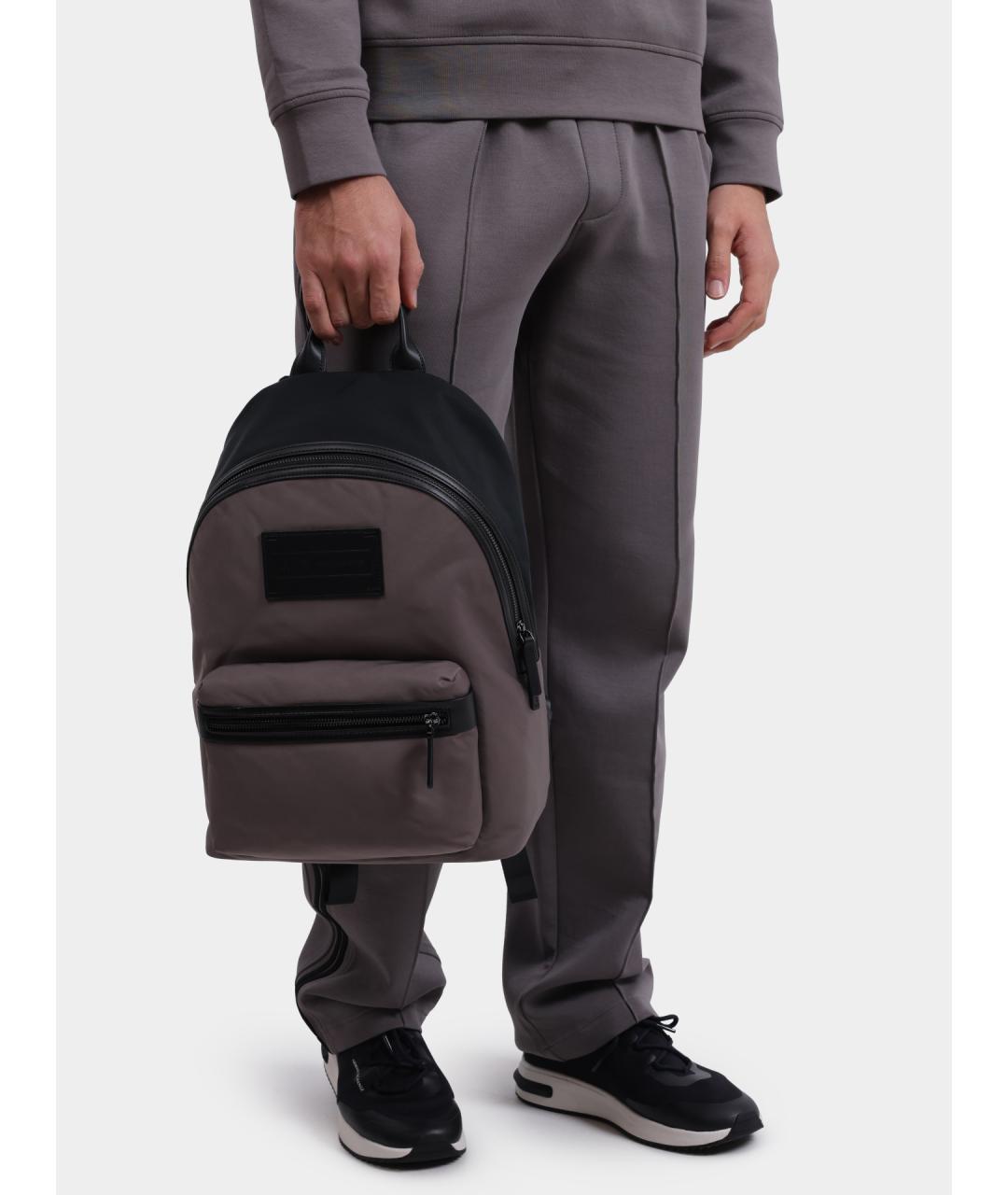 ARMANI EXCHANGE Серый тканевый рюкзак, фото 2