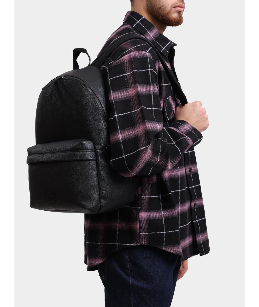 HUGO Черный рюкзак, фото 2