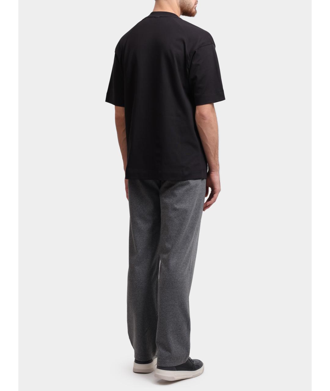 HERNO Черная футболка, фото 4