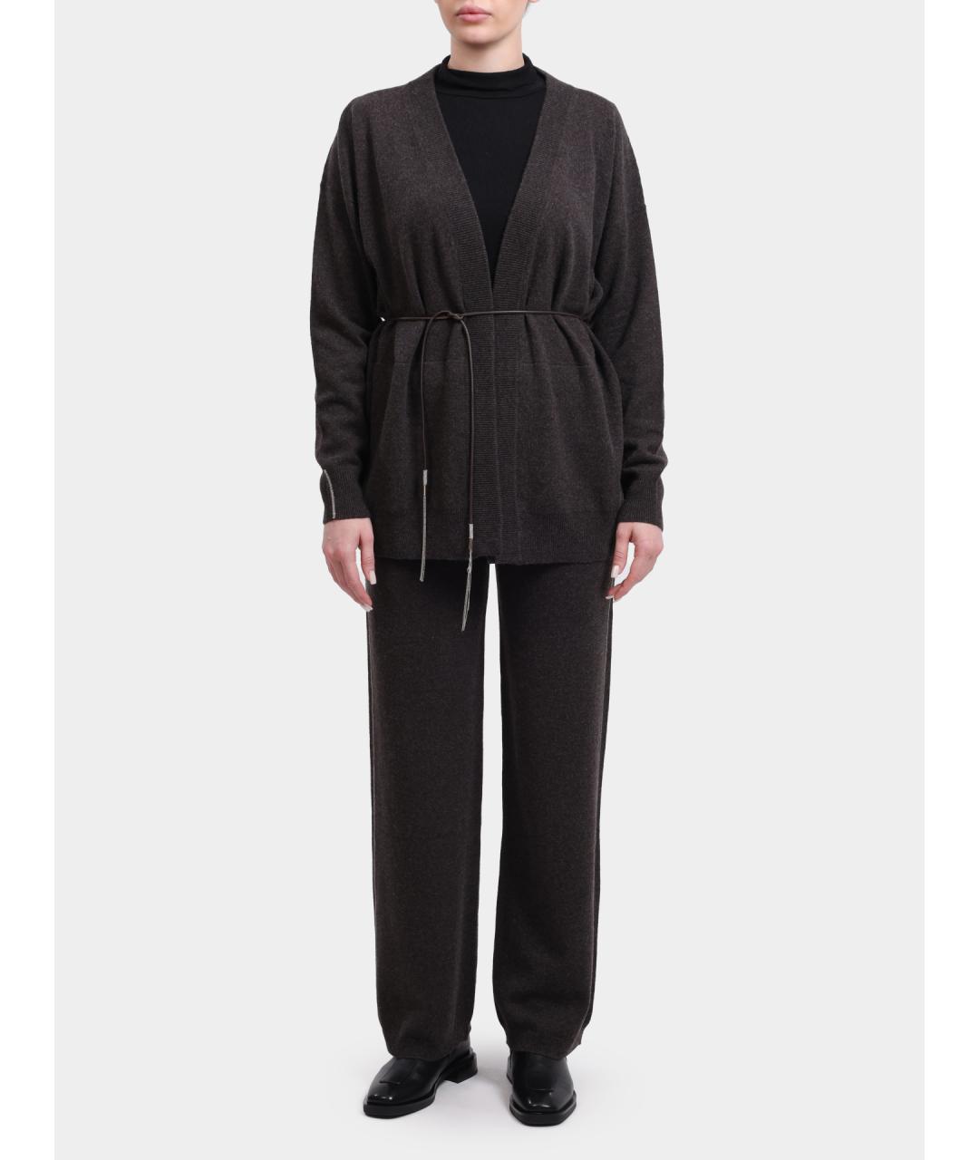 PESERICO Черные прямые брюки, фото 2