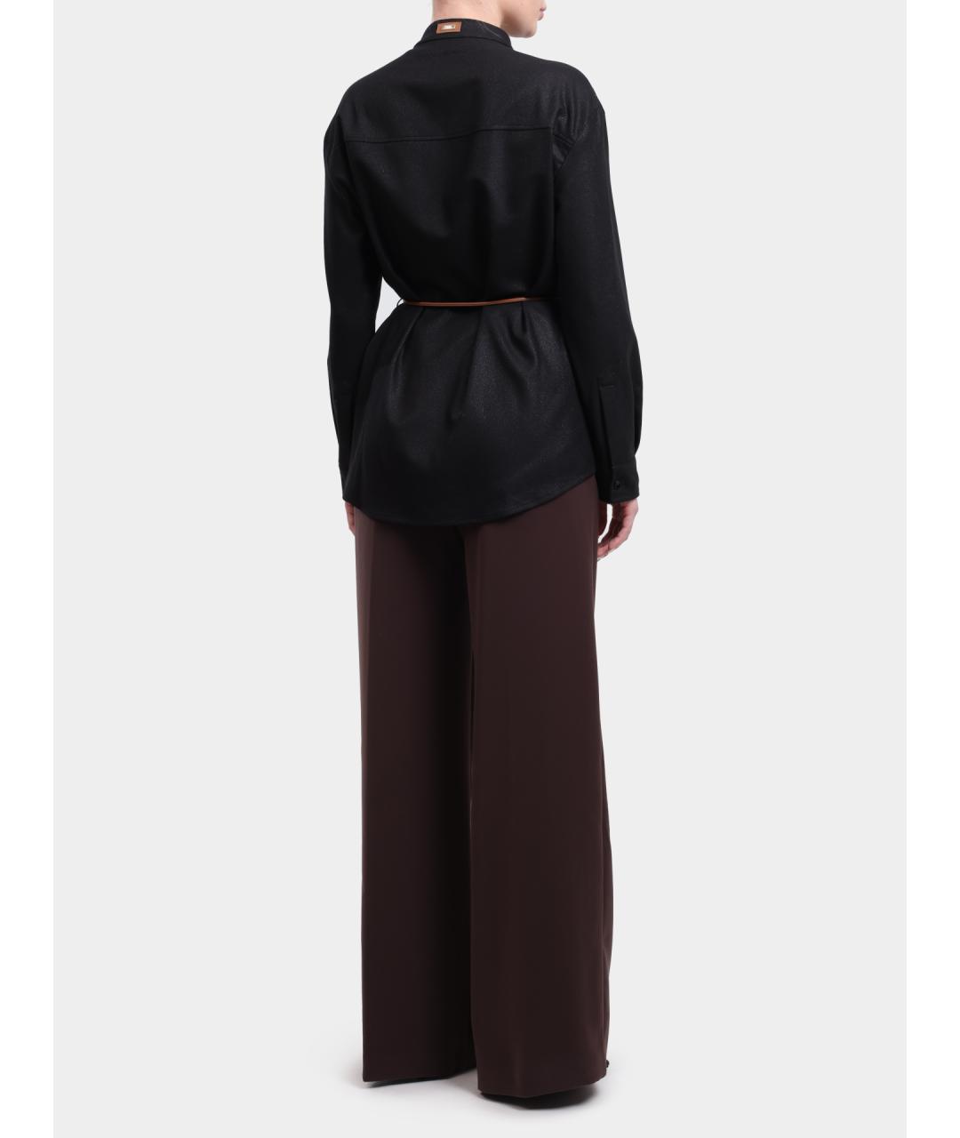 HERNO Коричневые прямые брюки, фото 5