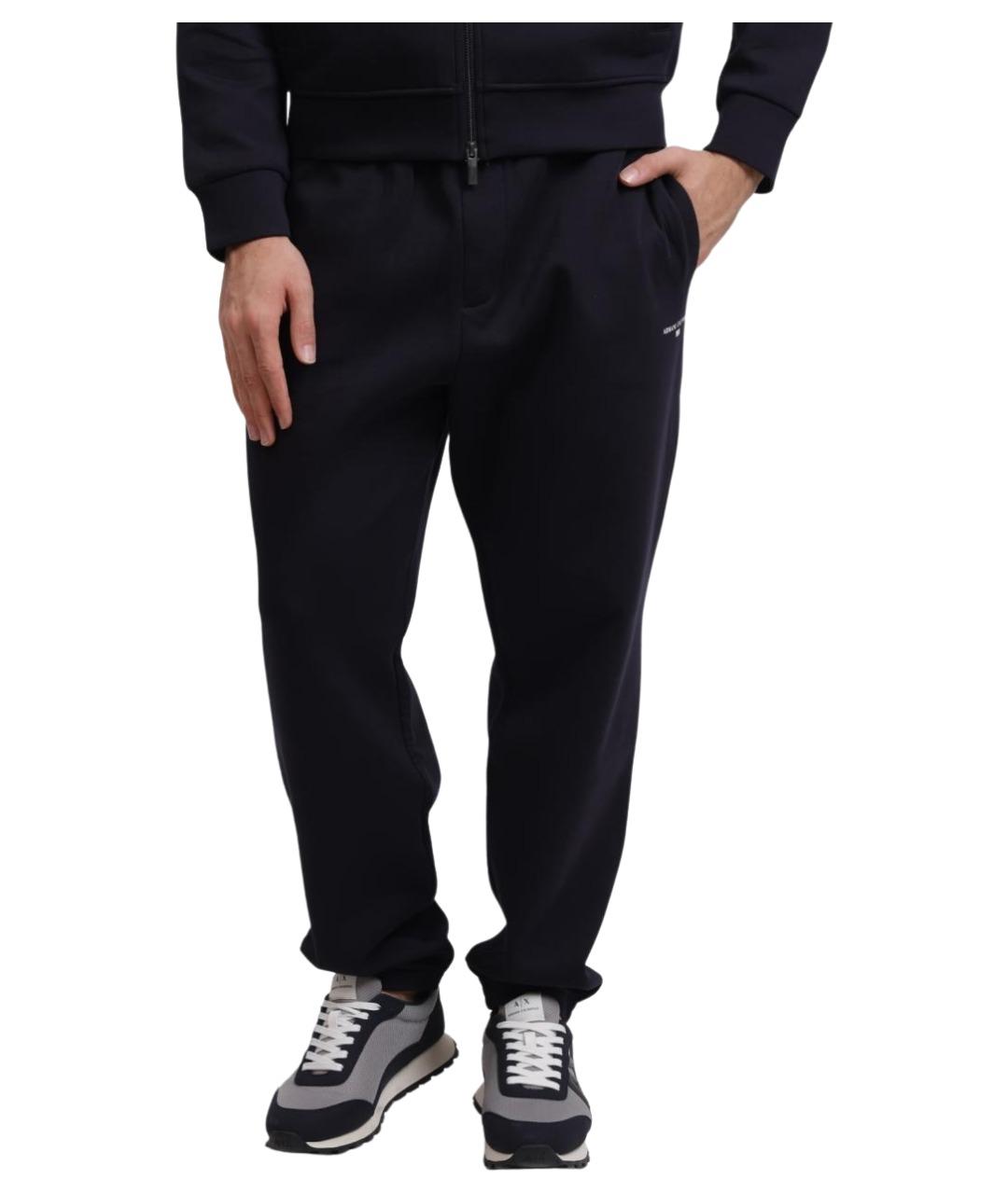 ARMANI EXCHANGE Темно-синие повседневные брюки, фото 1