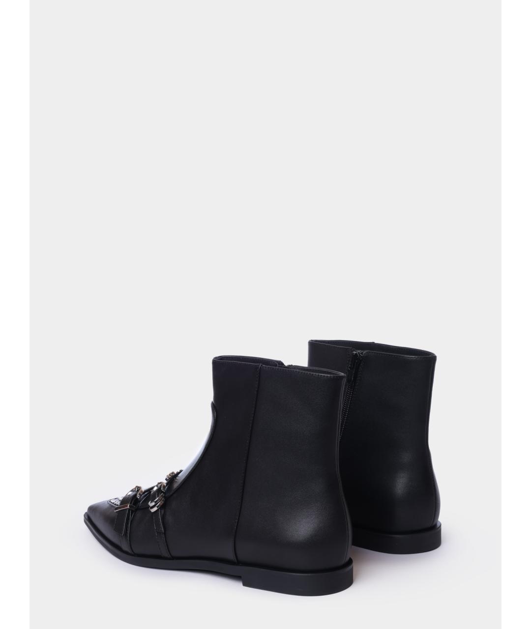 PINKO Черные кожаные ботильоны, фото 5