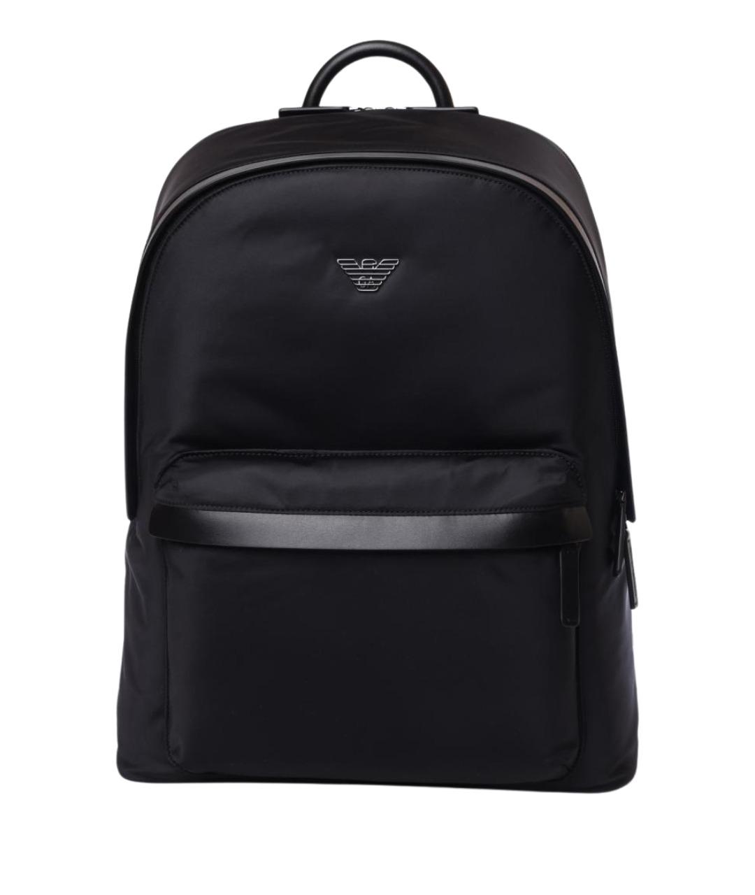 EMPORIO ARMANI Черный тканевый рюкзак, фото 1