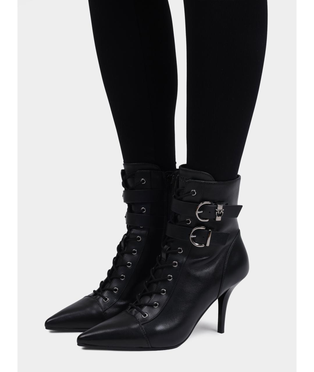 PINKO Черные ботильоны, фото 2