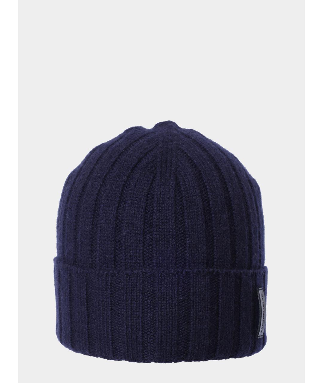 EMPORIO ARMANI Темно-синяя шапка, фото 4