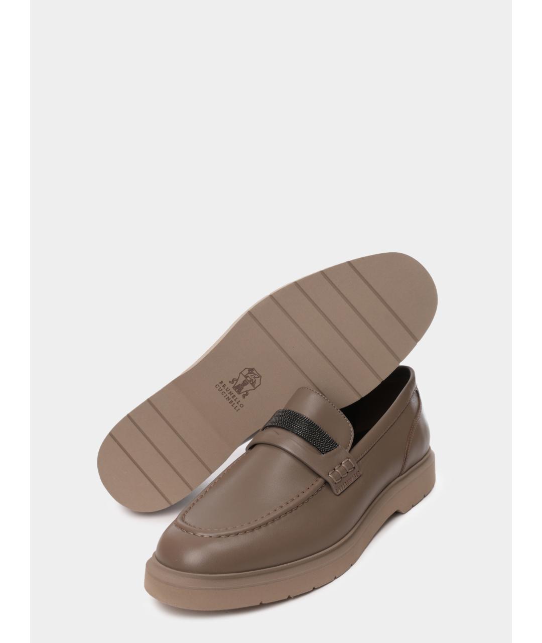 BRUNELLO CUCINELLI Кожаные лоферы, фото 4