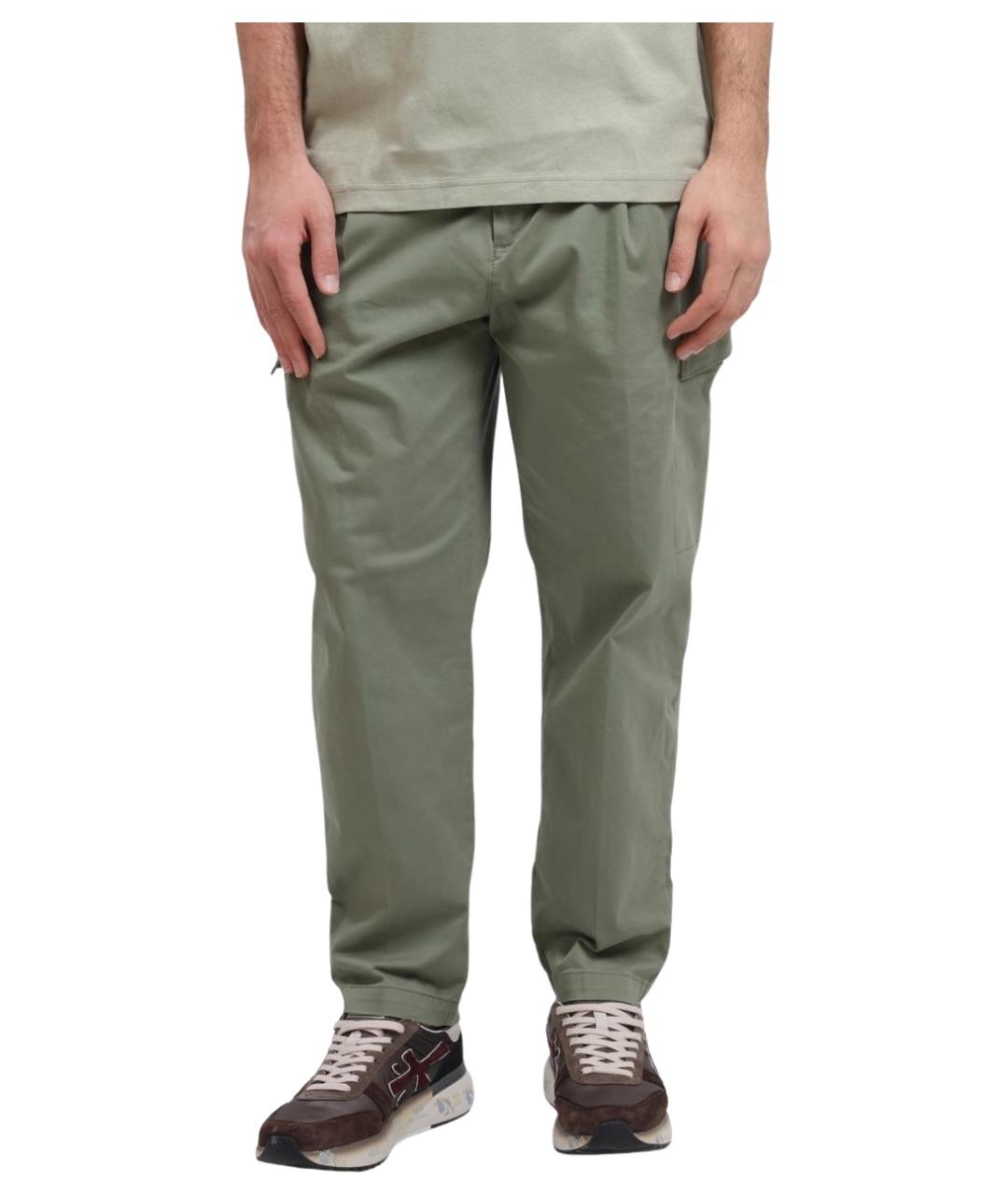 HUGO Зеленые повседневные брюки, фото 1