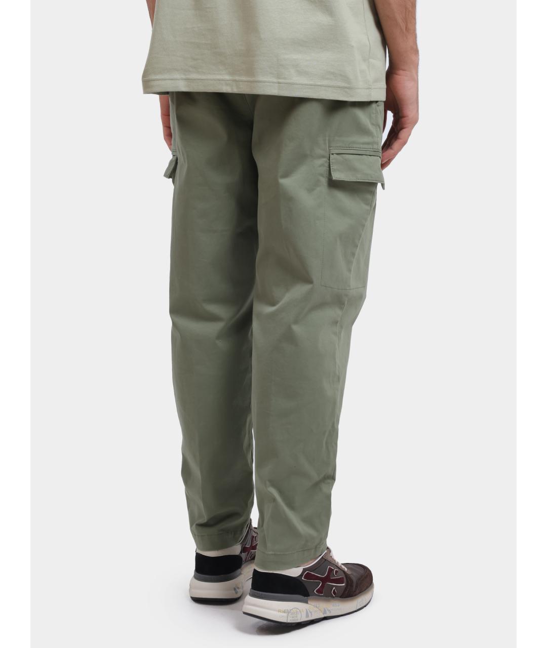 HUGO Зеленые повседневные брюки, фото 5