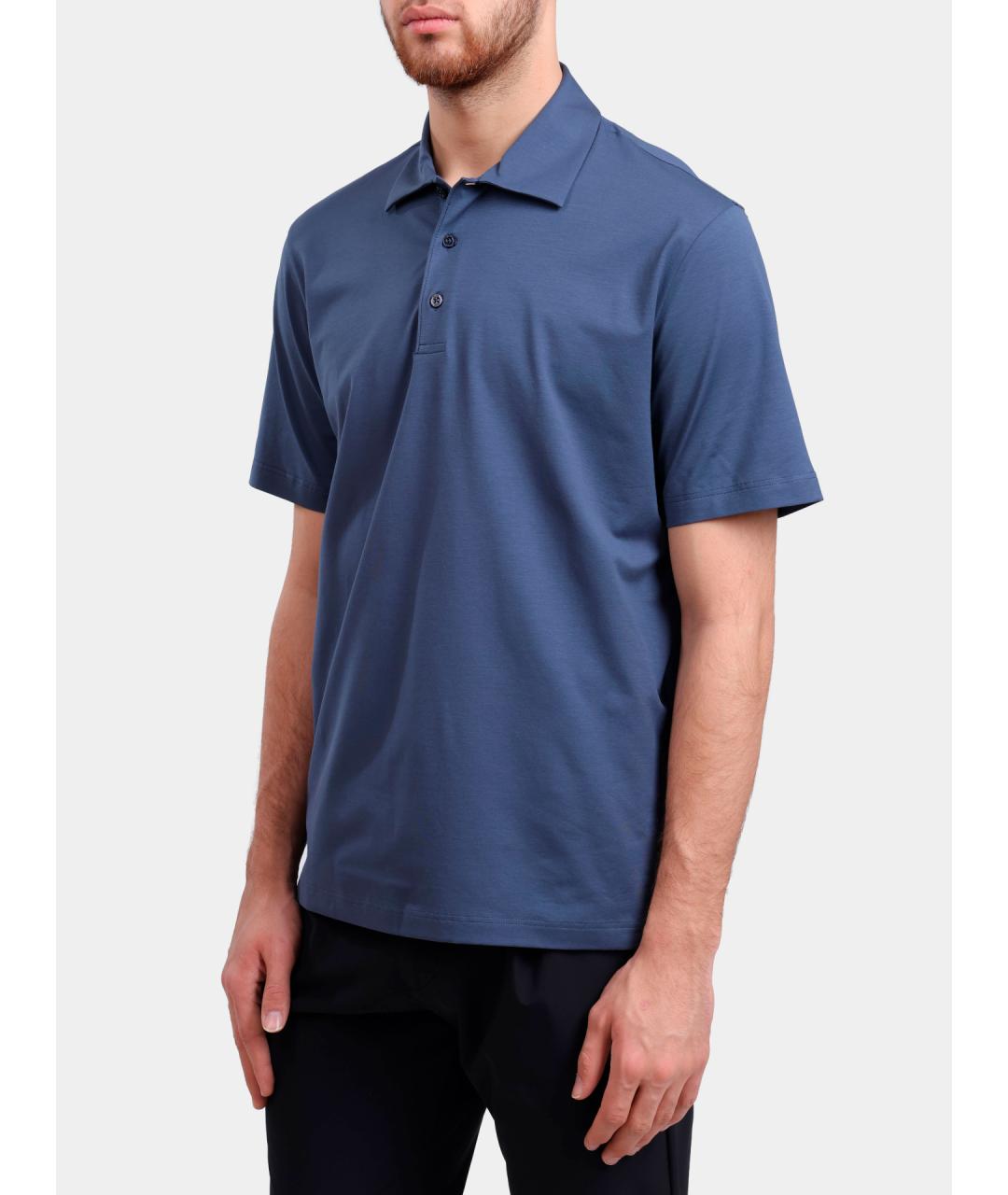 HERNO Хлопковое поло с коротким рукавом, фото 4