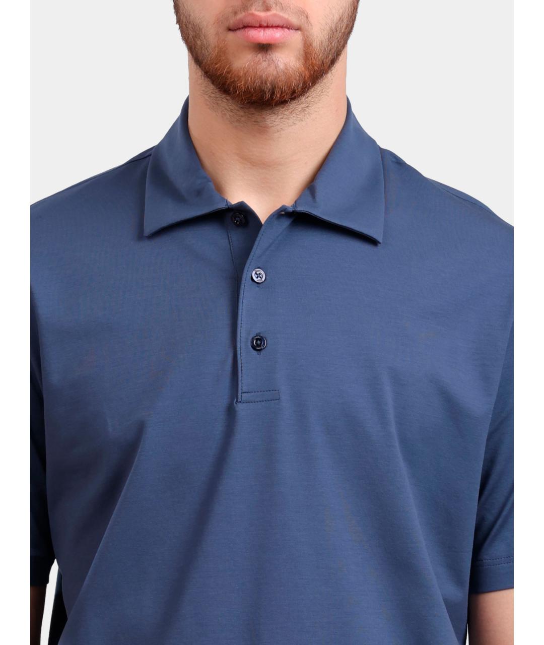 HERNO Хлопковое поло с коротким рукавом, фото 3