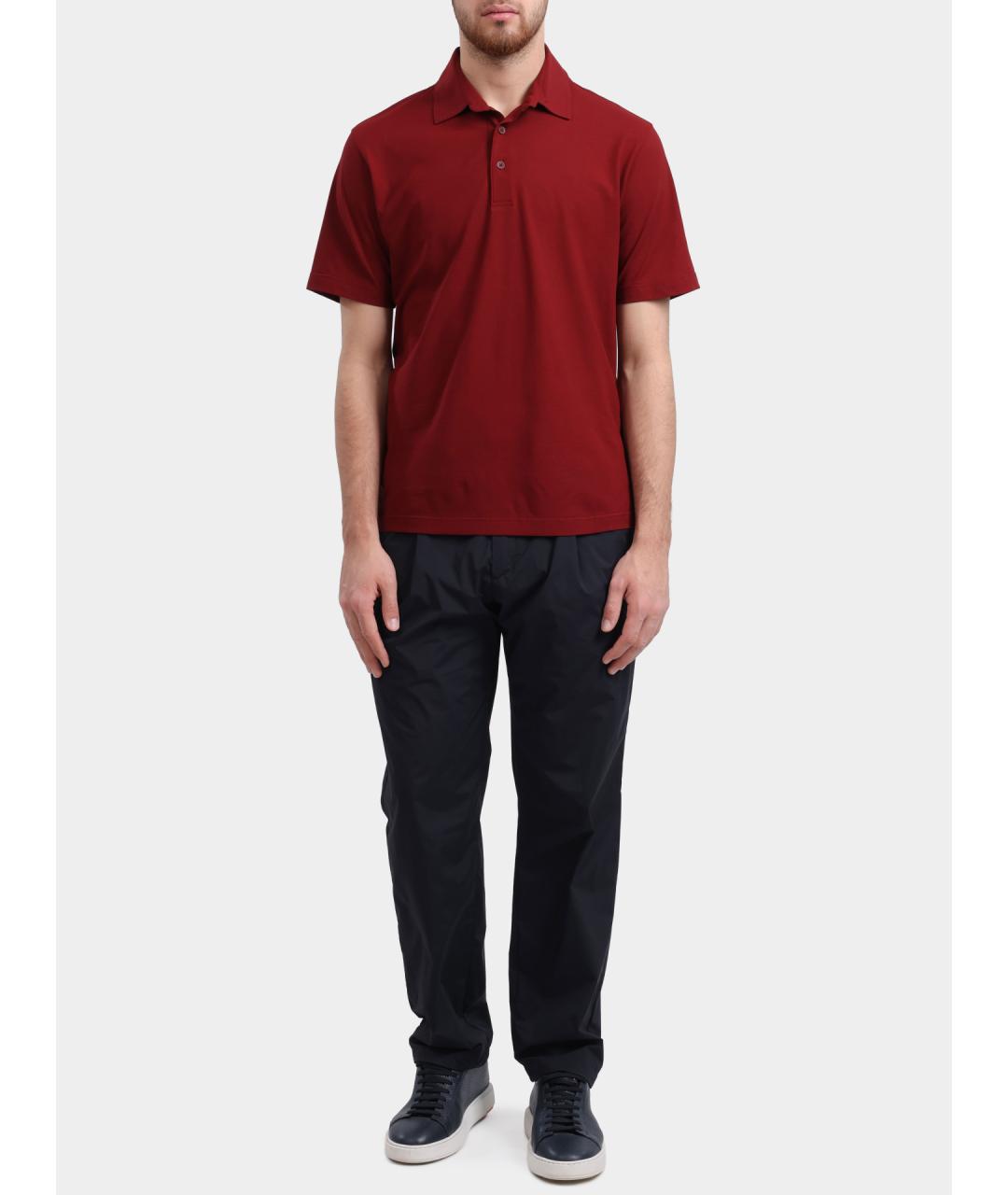 HERNO Хлопковое поло с коротким рукавом, фото 2