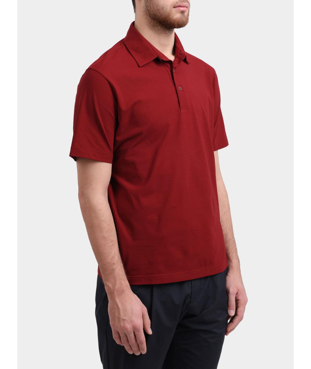 HERNO Хлопковое поло с коротким рукавом, фото 4