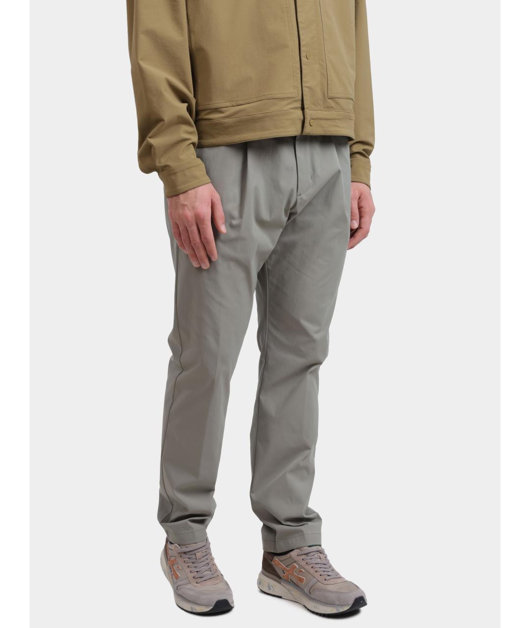 HERNO Зеленые повседневные брюки, фото 3