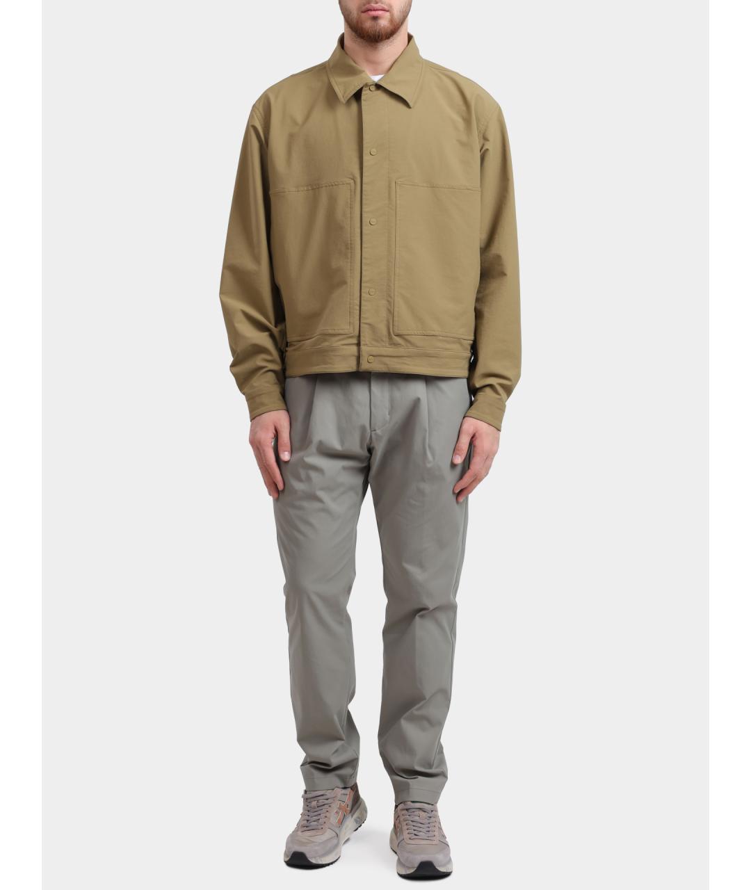 HERNO Зеленые повседневные брюки, фото 2