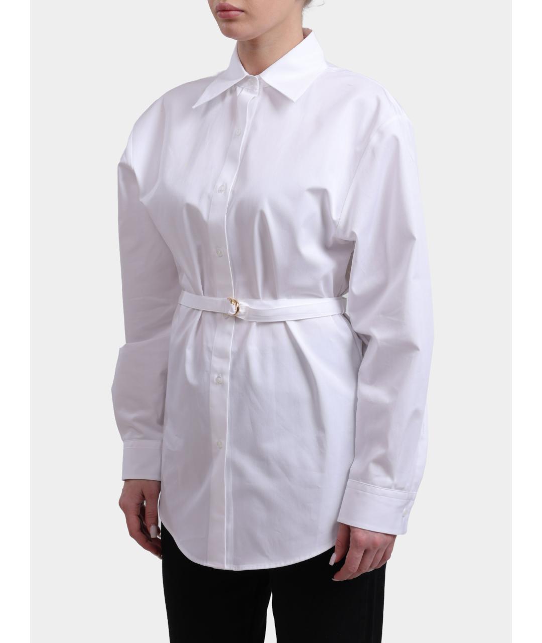 HUGO Белая хлопковая рубашка, фото 3