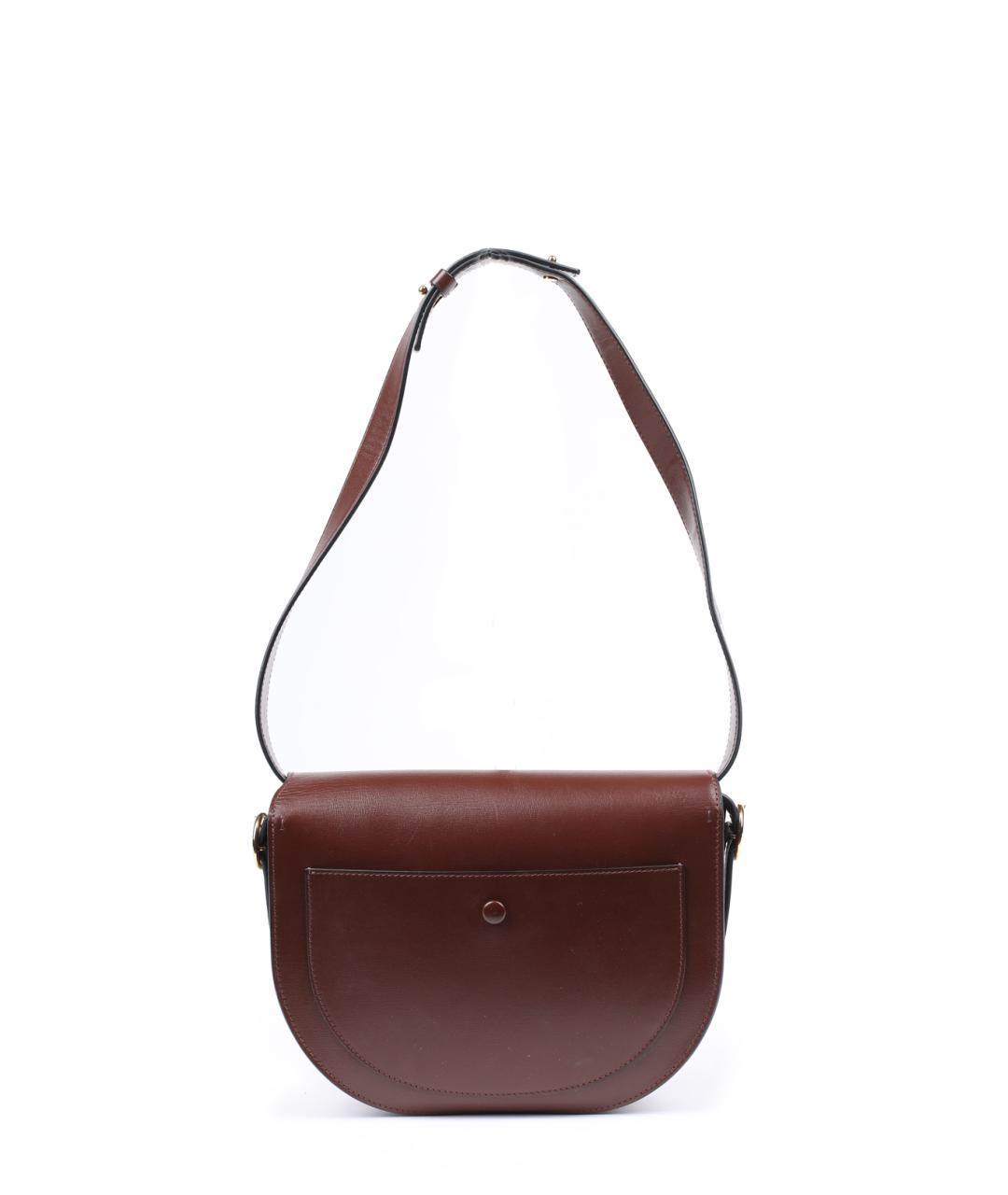 VICTORIA BECKHAM Бордовая кожаная сумка через плечо, фото 2