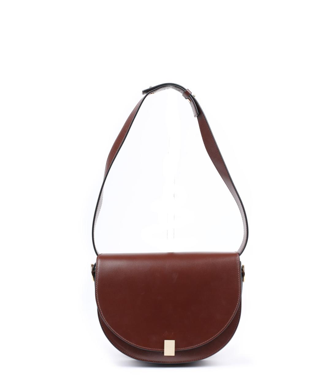 VICTORIA BECKHAM Бордовая кожаная сумка через плечо, фото 1