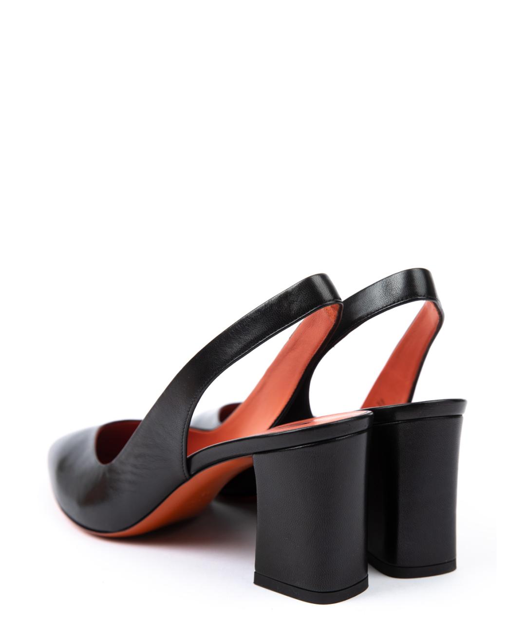 SANTONI Черные кожаные туфли, фото 3