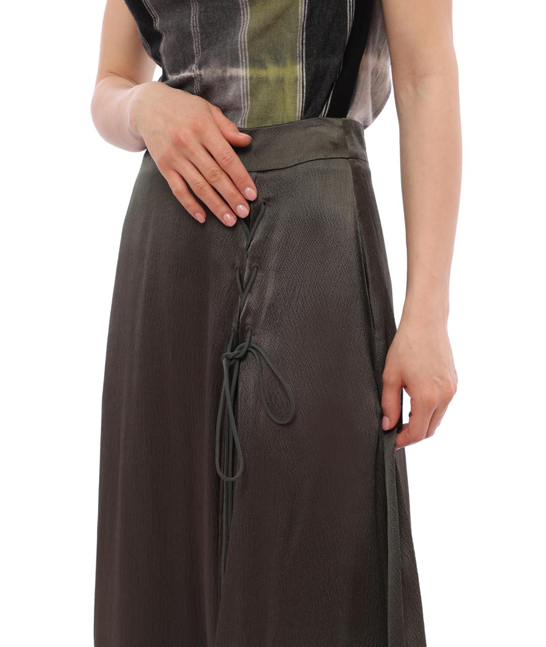 EMPORIO ARMANI Коричневая юбка макси, фото 3