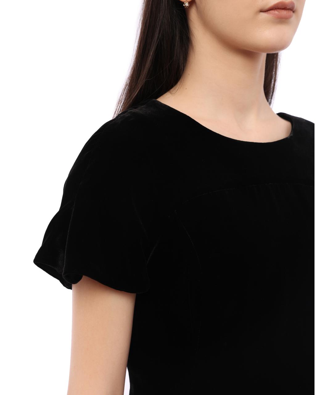 EMPORIO ARMANI Черное повседневное платье, фото 4