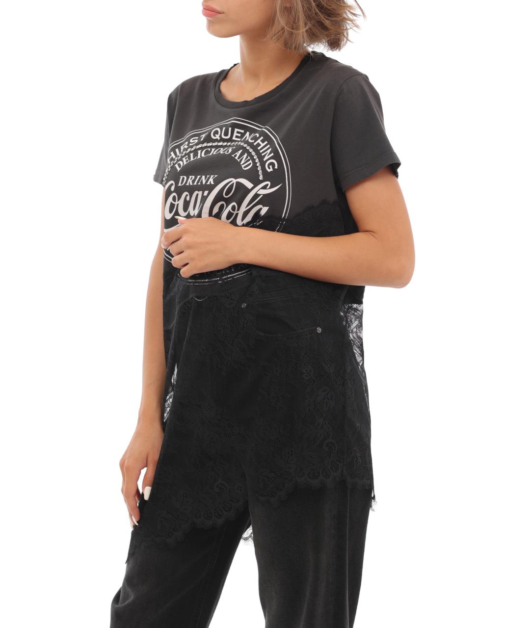 PINKO Черная футболка, фото 6