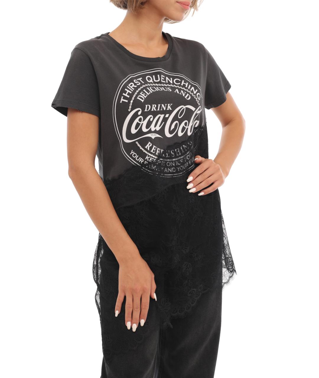 PINKO Черная футболка, фото 4