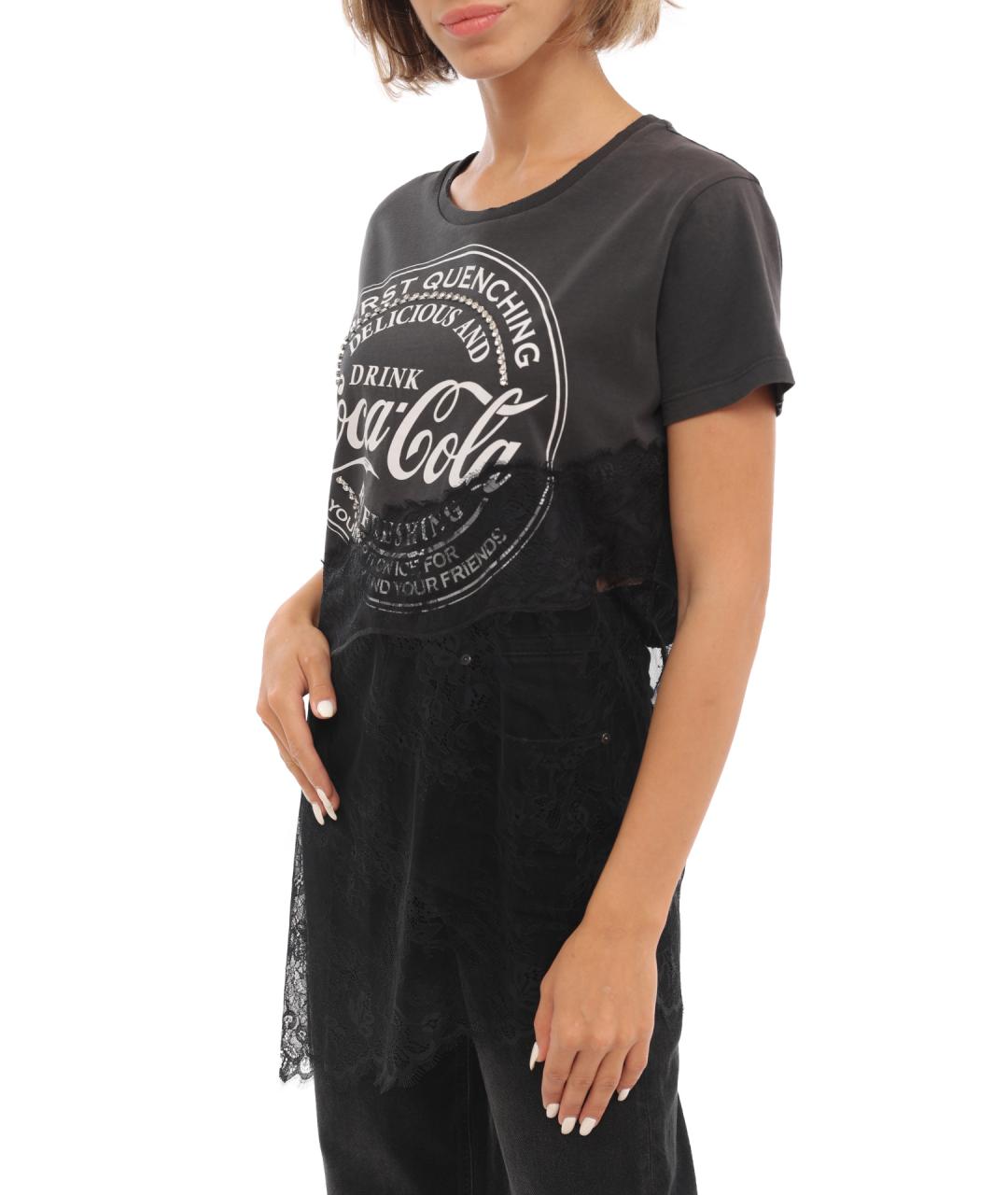 PINKO Черная футболка, фото 3