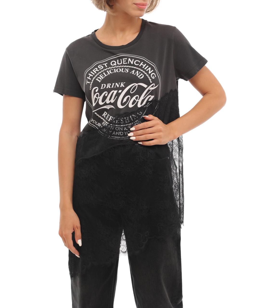 PINKO Черная футболка, фото 1