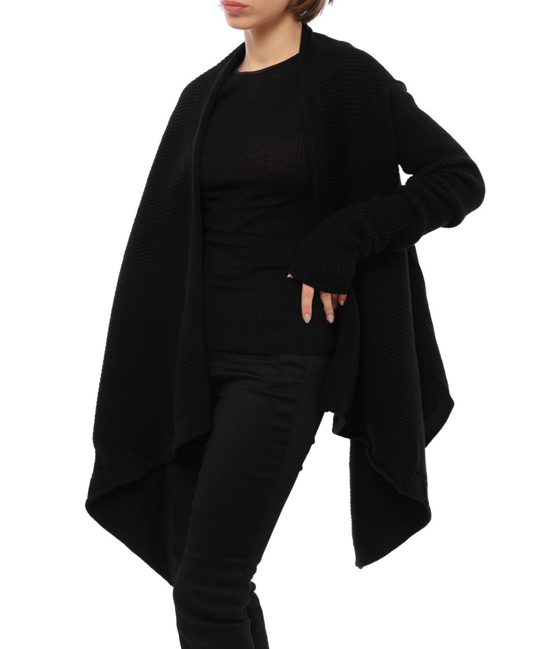 RICK OWENS Черный кардиган, фото 2