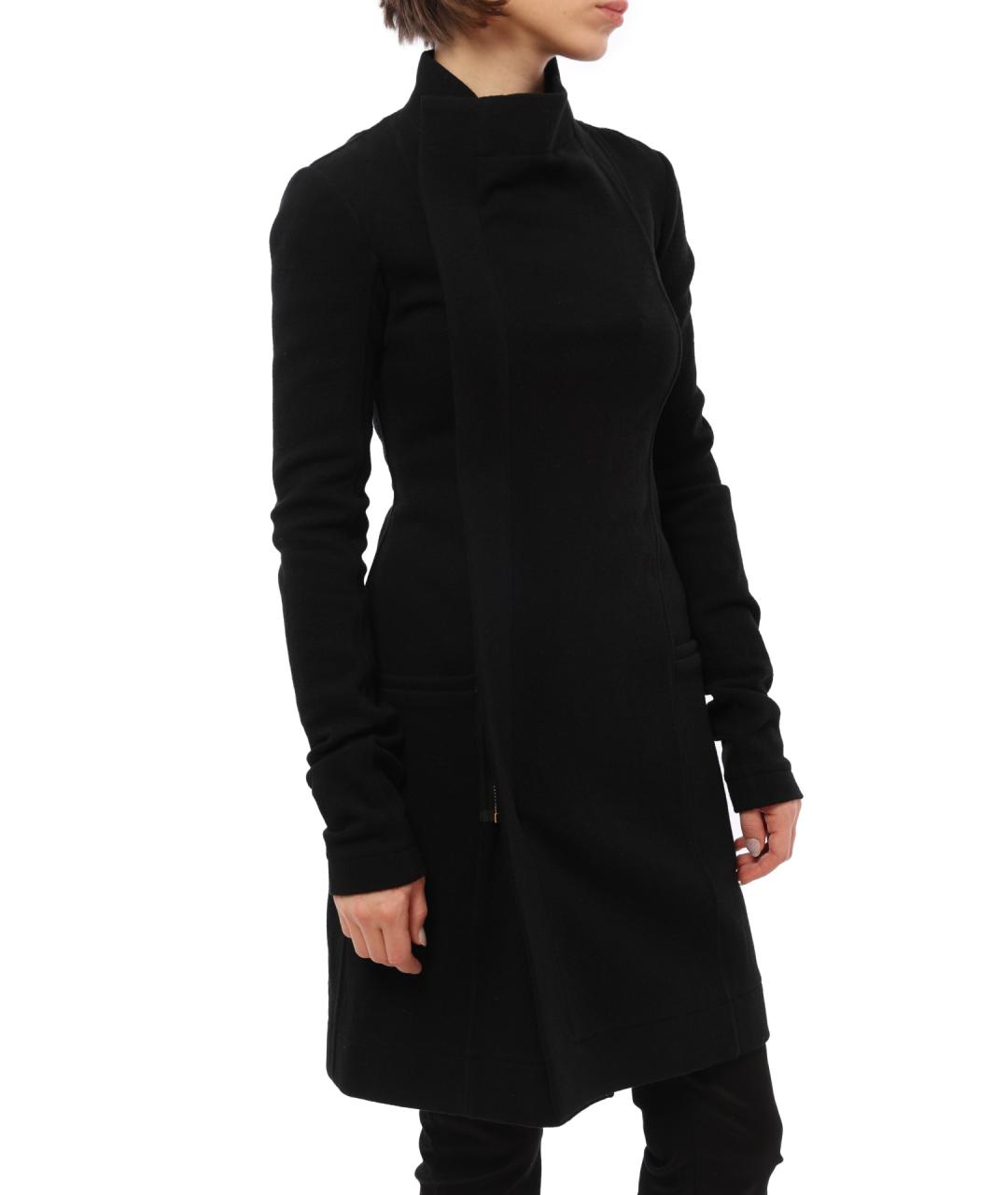 RICK OWENS Черное пальто, фото 3