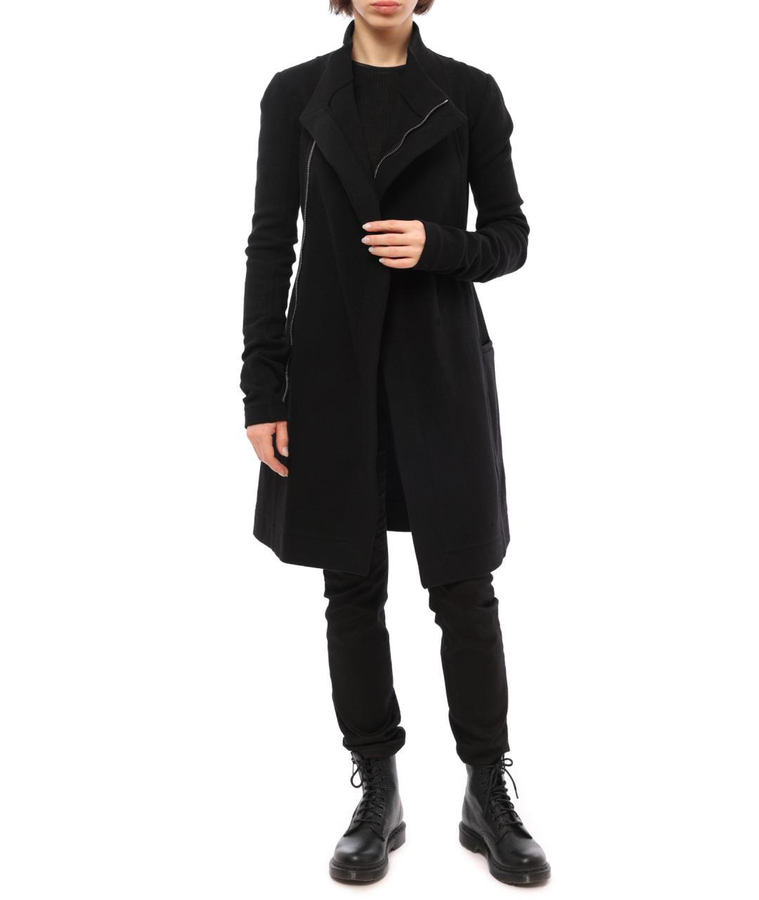 RICK OWENS Черное пальто, фото 2
