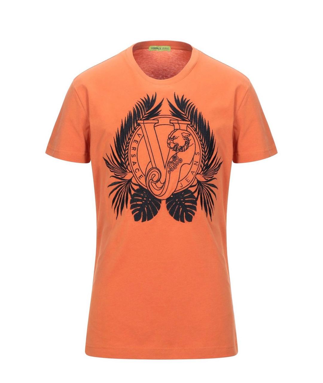 VERSACE JEANS COUTURE Оранжевая хлопковая футболка, фото 1