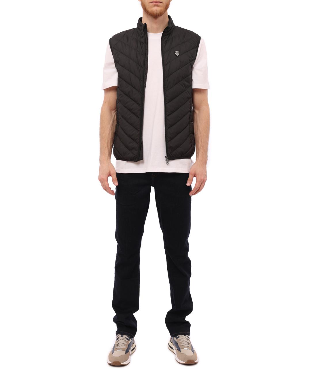 EA7 Черный жилет, фото 2