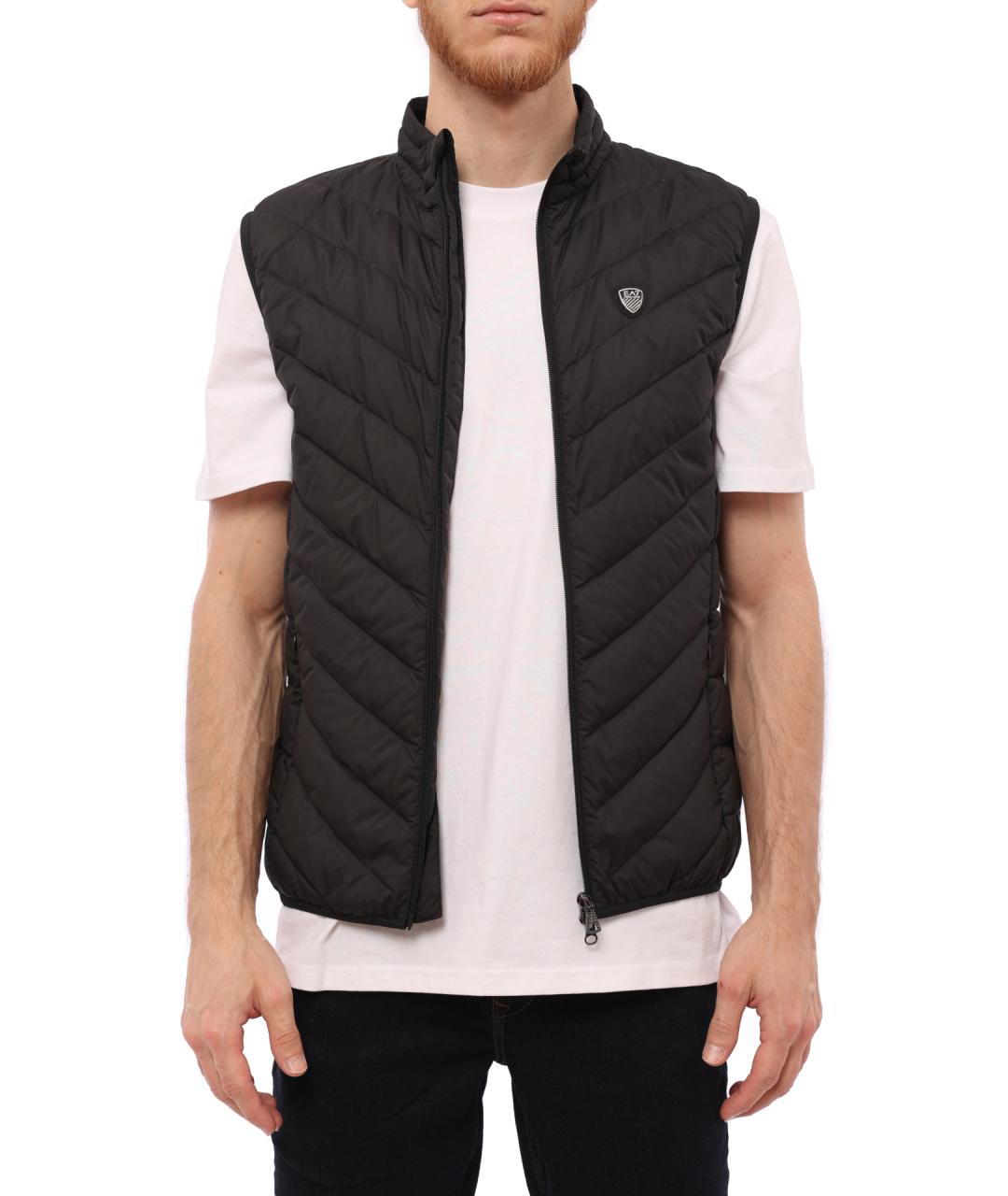 EA7 Черный жилет, фото 1